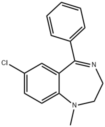 MEDAZEPAM Structure