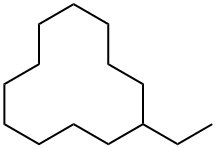 エチルシクロドデカン 化学構造式