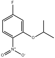 4-フルオロ-2-イソプロポキシ-1-ニトロベンゼン 化学構造式