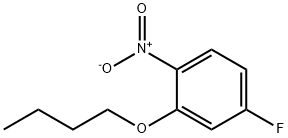 2-Butoxy-4-fluoro-1-nitrobenzene, 28987-47-5, 结构式