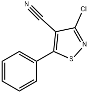 3-CHLORO-5-PHENYLISOTHIAZOLE-4-CARBONITRILE, 97 Struktur