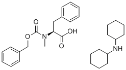 N-ALPHA-BENZYLOXYCARBONYL-N-ALPHA-METHYL-L-PHENYLALANINE DICYCLOHEXYLAMINE Struktur