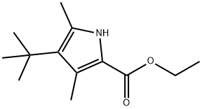4-TERT-ブチル-3,5-ジメチル-1H-ピロール-2-カルボン酸エチルエステル 化学構造式