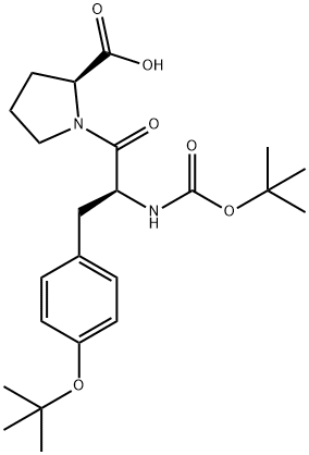 Boc-Tyr(tBu)-Pro-OH 化学構造式