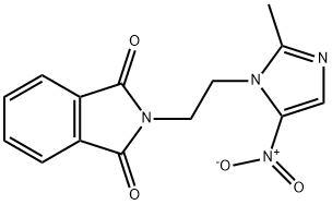 2-[2-(2-メチル-5-ニトロ-1H-イミダゾール-1-イル)エチル]-1H-イソインドール-1,3(2H)-ジオン 化学構造式