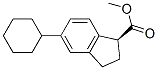 [S,(-)]-5-Cyclohexylindane-1-carboxylic acid methyl ester,28998-51-8,结构式