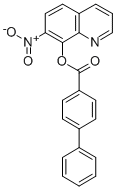 4-Biphenylcarboxylic acid, 7-nitro-8-quinolyl ester,29002-03-7,结构式