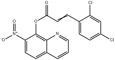 7-Nitro-8-quinolinol 3-(2,4-dichlorophenyl)propenoate Struktur