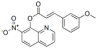 3-(3-メトキシフェニル)プロペン酸7-ニトロ-8-キノリル 化学構造式