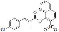 7-Nitro-8-quinolinol 2-(4-chlorobenzylidene)propanoate,29002-31-1,结构式