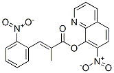 2-(2-ニトロベンジリデン)プロパン酸7-ニトロ-8-キノリル 化学構造式