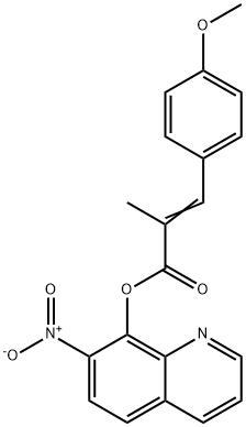 2-(4-Methoxybenzylidene)propanoic acid 7-nitro-8-quinolyl ester Struktur