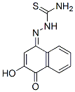 2-hydroxy-1,4-naphthoquinone monothiosemicarbazone Structure