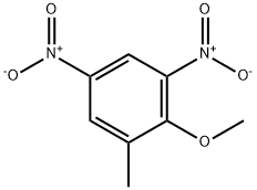2-メチル-4,6-ジニトロアニソール 化学構造式