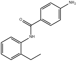 4-氨基-N-(2-乙基苯基)苯甲酰胺,29027-73-4,结构式
