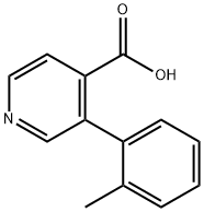 3-(2-Methylphenyl)-4-pyridinecarboxylicacid Struktur