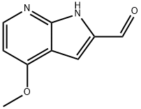 1H-Pyrrolo[2,3-b]pyridine-2-carboxaldehyde, 4-methoxy-|4-甲氧基-1H-吡咯并[2,3-B]吡啶-2-甲醛