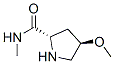 2-Pyrrolidinecarboxamide,4-methoxy-N-methyl-,(2S,4R)-(9CI) Structure