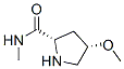 2-Pyrrolidinecarboxamide,4-methoxy-N-methyl-,(2S,4S)-(9CI) Structure