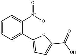 5-(2-ニトロフェニル)-2-フランカルボン酸 化学構造式
