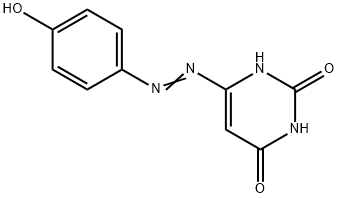 6-((P-HYDROXYPHENYL)AZO)URACIL, 29050-86-0, 结构式