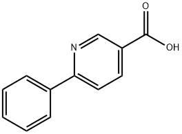 6-苯基烟酸, 29051-44-3, 结构式