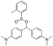 bis[p-(dimethylamino)phenyl]methyl toluenesulphinate Structure