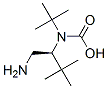 Carbamic acid, [(1S)-1-(aminomethyl)-2,2-dimethylpropyl]-, 1,1-dimethylethyl Structure