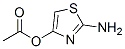 4-Thiazolol,  2-amino-,  acetate  (ester)  (9CI) 化学構造式