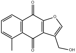 3-(Hydroxymethyl)-5-methylnaphtho[2,3-b]furan-4,9-dione,29100-83-2,结构式