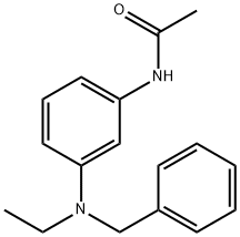 N-[3-[ethyl(phenylmethyl)amino]phenyl]acetamide Structure