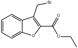 3-BROMOMETHYL-BENZOFURAN-2-CARBOXYLIC ACID ETHYL ESTER, 29115-34-2, 结构式