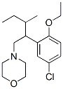 4-[2-(5-クロロ-2-エトキシフェニル)-3-メチルペンチル]モルホリン 化学構造式