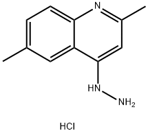 2,6-DIMETHYL-4-HYDRAZINOQUINOLINE HYDROCHLORIDE,29125-49-3,结构式