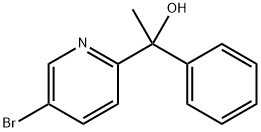 1-(5-bromo-[2]pyridyl)-1-phenyl-ethanol 化学構造式