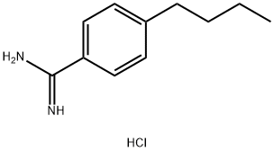 4-正丁基苯甲脒盐酸盐, 29147-98-6, 结构式