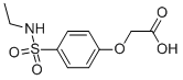 (4-ETHYLSULFAMOYL-PHENOXY)-ACETIC ACID,29148-90-1,结构式