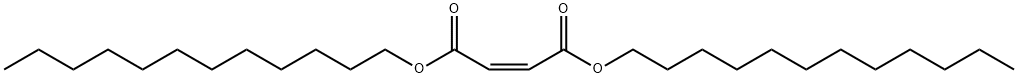 マレイン酸ジドデシル 化学構造式