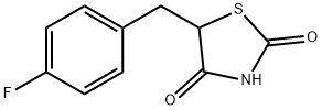 5-(4-氟苄基)-2,4-噻唑烷二酮, 291536-42-0, 结构式