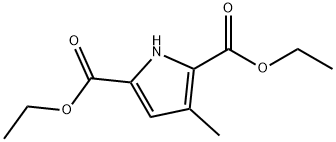 3-Methyl-1H-pyrrole-2,5-dicarboxylic acid diethyl ester Structure