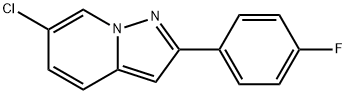6-CHLORO-2-(4-FLUOROPHENYL)PYRAZOLO[1,5-A]PYRIDINE Struktur