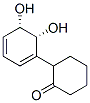 Cyclohexanone, 2-[(5S,6R)-5,6-dihydroxy-1,3-cyclohexadien-1-yl]- (9CI) Structure