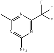 4-Methyl-6-(trifluoromethyl)-1,3,5-triazin-2-amine Struktur