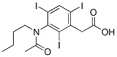 [3-(N-Butylacetylamino)-2,4,6-triiodophenyl]acetic acid,29193-36-0,结构式