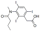 [2,4,6-Triiodo-3-(N-methylbutyrylamino)phenyl]acetic acid,29193-37-1,结构式