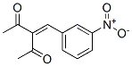 3-(m-ニトロベンジリデン)-2,4-ペンタンジオン 化学構造式