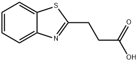 3-(1,3-ベンゾチアゾール-2-イル)プロパン酸 化学構造式