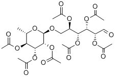 七乙酸芸香糖酯,29202-64-0,结构式