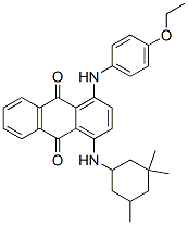 1-[(4-ethoxyphenyl)amino]-4-[(3,3,5-trimethylcyclohexyl)amino]anthraquinone Structure