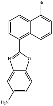 2-(5-BROMO-NAPHTHALEN-1-YL)-BENZOOXAZOL-5-YLAMINE Struktur